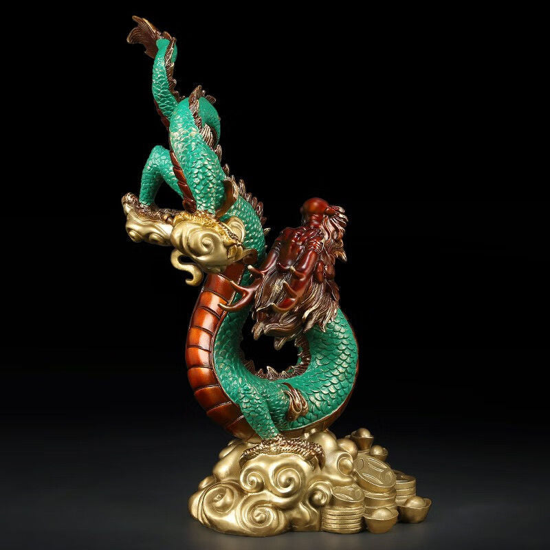 Majestic Dragon | Handcrafted Brass Sculpture