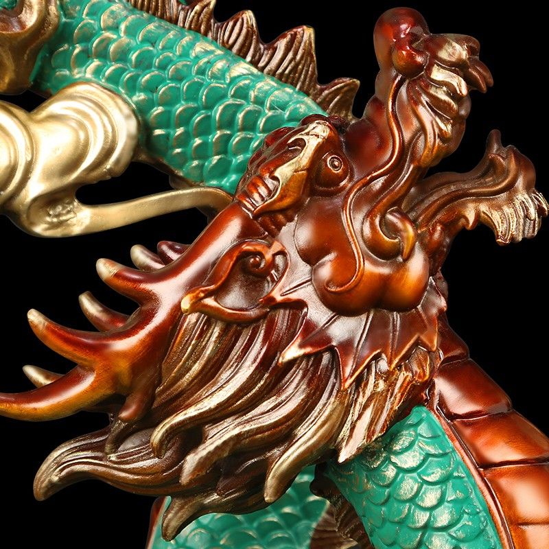 Majestic Dragon | Handcrafted Brass Sculpture