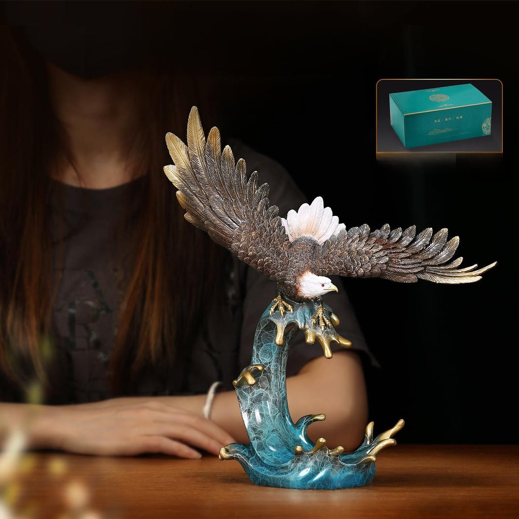 Majestic Brass Eagle Figurine | Symbol of Freedom & Victory