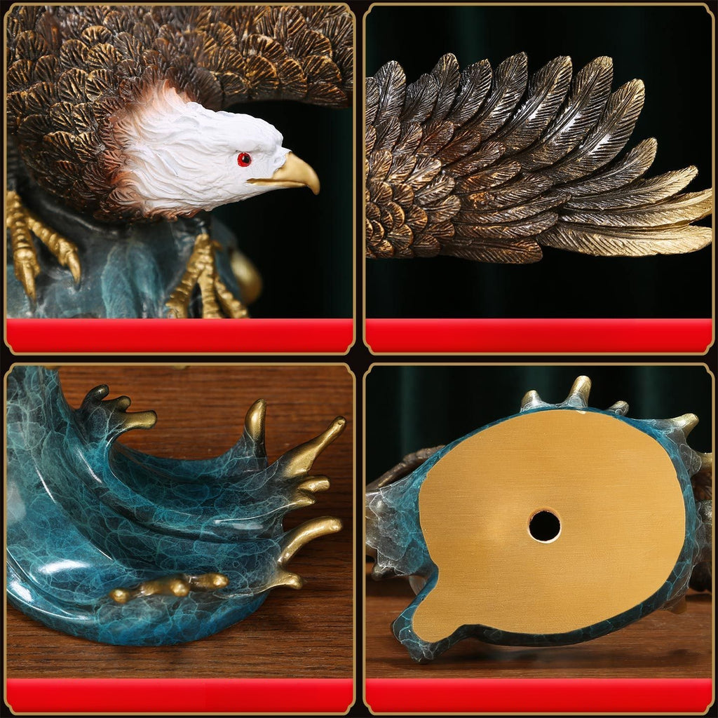 Majestic Brass Eagle Figurine | Symbol of Freedom & Victory