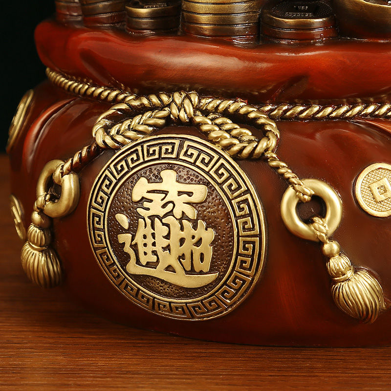 Good Fortune Frog – Handcrafted Brass Three-Legged Toad Statue