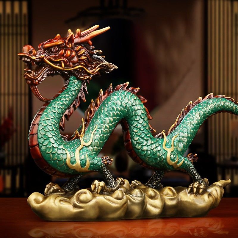 Auspicious Dragon | Handcrafted Brass Sculpture