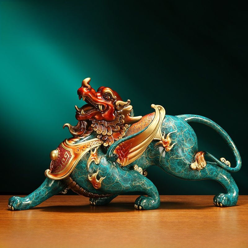 Bronze Pixiu Statue – Chinese Art Decor & Cultural Symbol