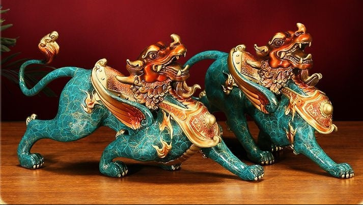Bronze Pixiu Statue – Chinese Art Decor & Cultural Symbol