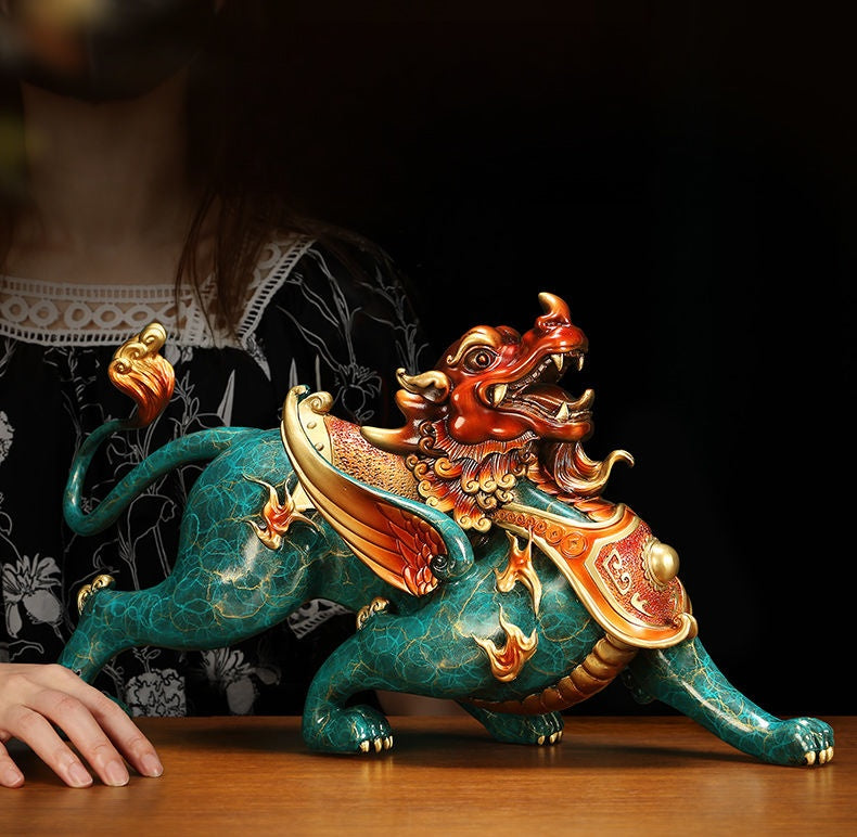 Bronze Pixiu Statue – Chinese Art Decor & Cultural Symbol