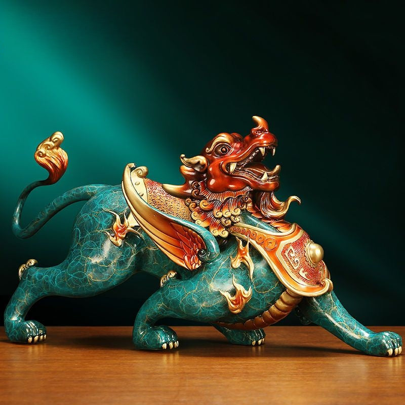 Bronze Pixiu Statue – Chinese Art Decor & Cultural Symbol